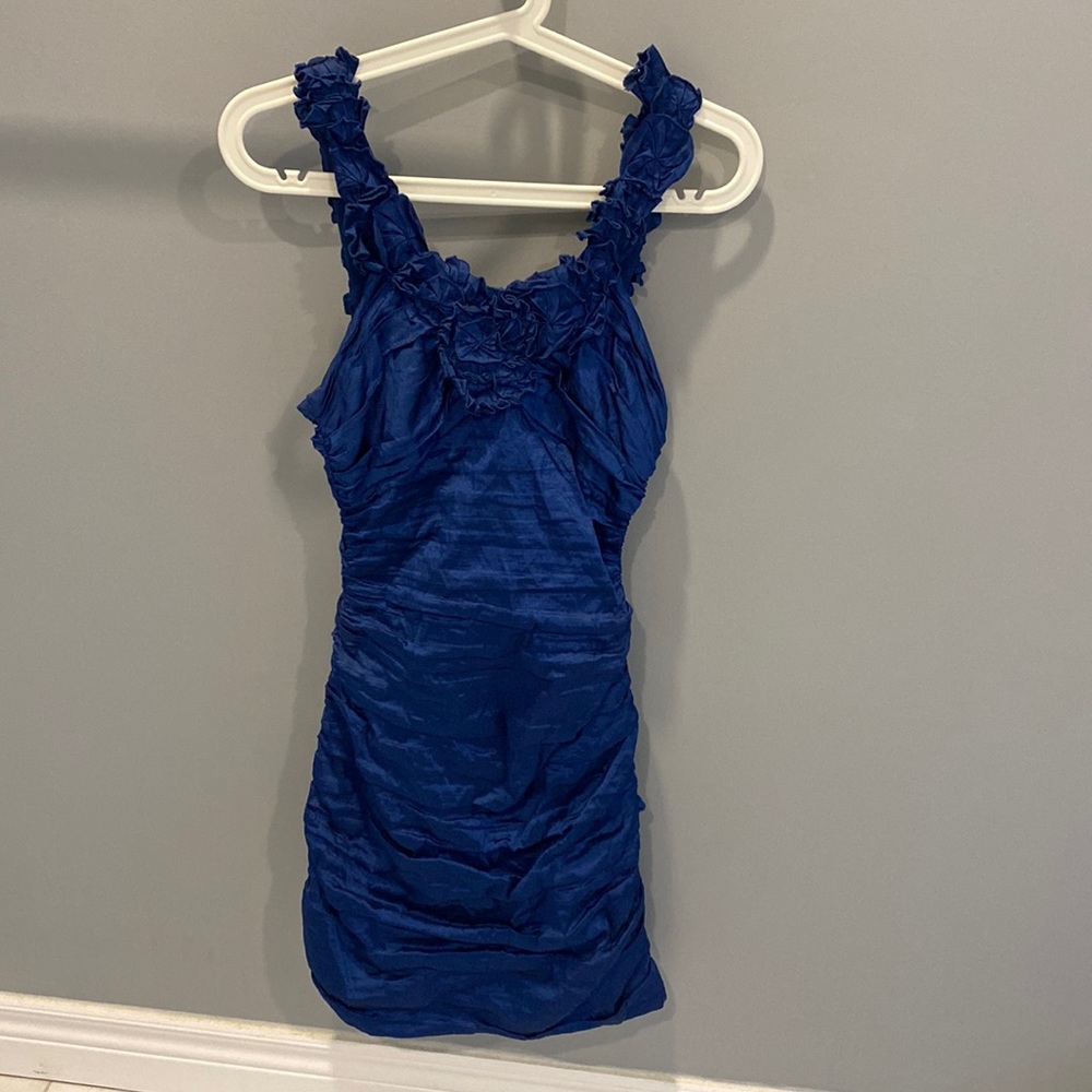 BCBGMaxAzria Blue Dress